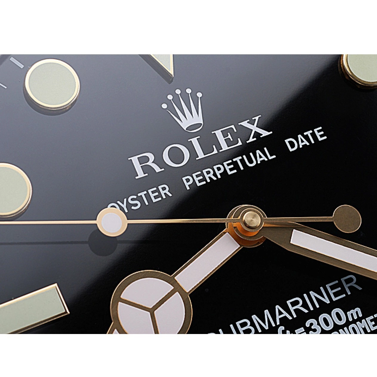 MiroTime 0813 Rolex Submariner Wall Clock Black-Gold 622476